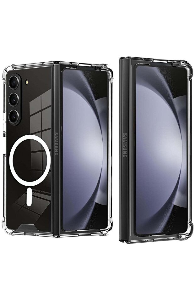 Transparent PC Case for Samsung Galaxy Z Fold6 – Scratchproof and MagSafe Compatible with Clear Protection