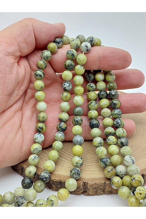 حجر الزبرجد (الزبيرسيت) الأخضر الزعفراني مقاس 8 مم (62266)