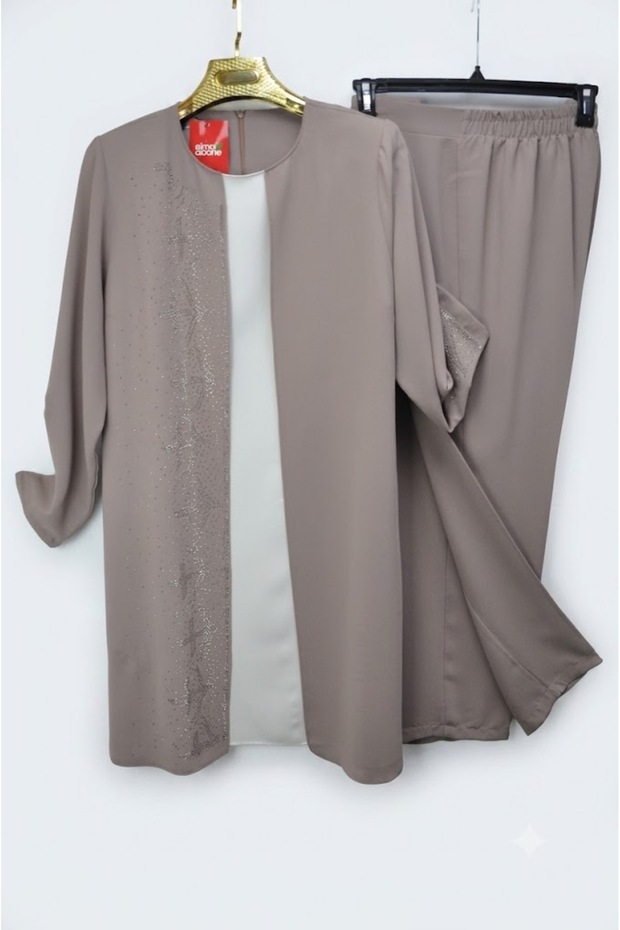 Evening Dress Plus Size Double Suit with Trousers