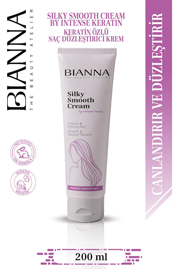 Keratin Straightening Hair Care Cream-Silky Smooth Cream 200 ml