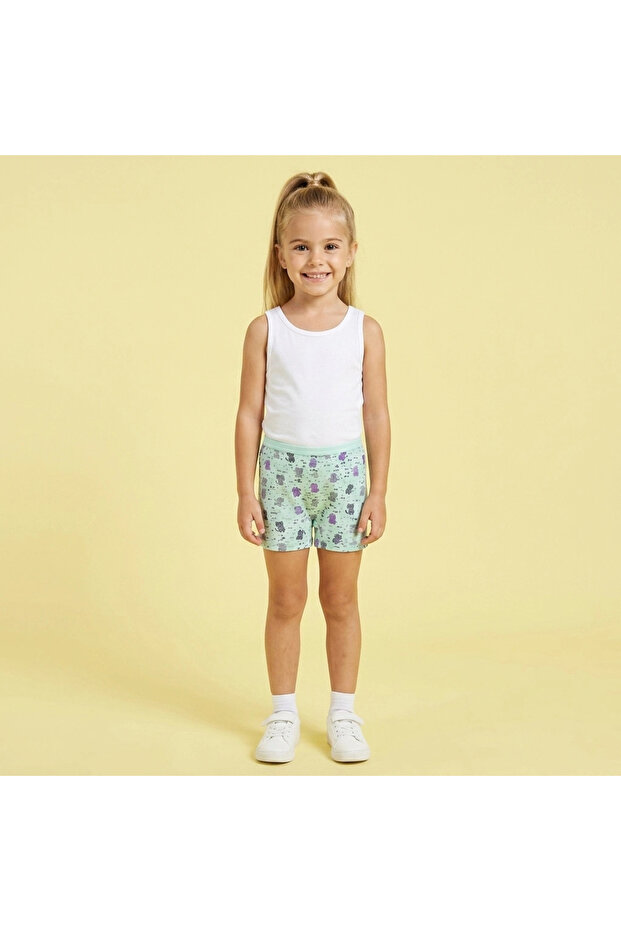 Girl's Printed Cotton Boxer Assortment 12-Piece Pack