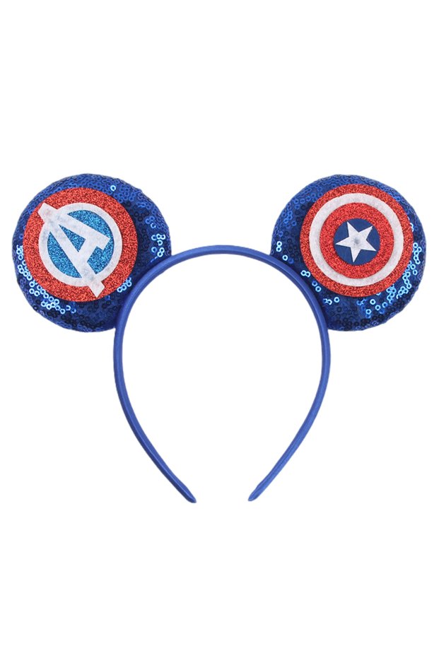 MQ028-15 2026 Newest 3.3" Mickey Mouse Ears Headband Without Bow For Boys Christmas Headband Girls F