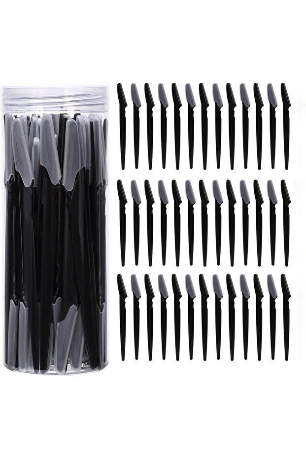 A0240-black 40Pcs 40Pcs Women Eyebrow Shaping Knife Safe Eyebrow Trimmer Makeup Beauty Tools, Eye Br
