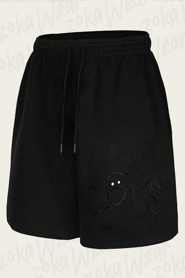 Unisex Lil Peep Design Printed Shorts
