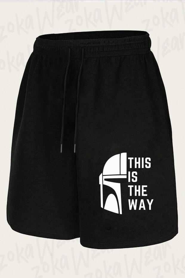 شورت مطبوع بتصميم Crazy Ideas Mandalorian للجنسين