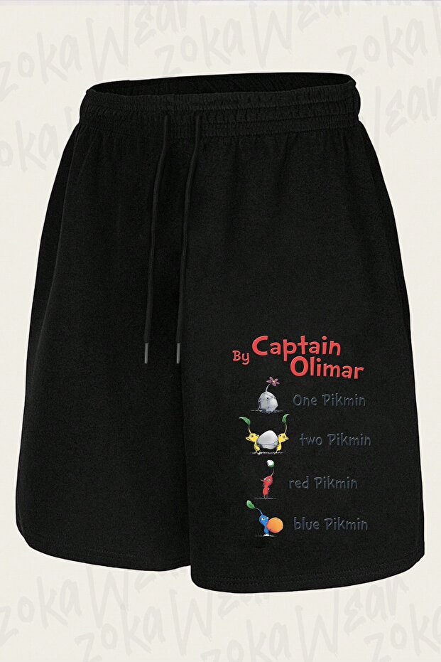 Unisex Pikmin Seuss Design Printed Shorts