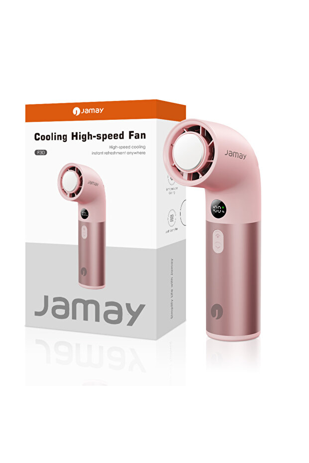 black Portable Handlend Mini Fan 0.5s Fast Cooling 100 Gear Wind Speed 168g Ultra-Light USB Recharge