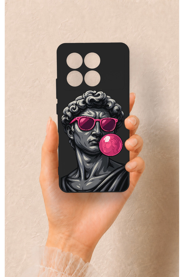 Poco X6 Pro Compatible Pop David Patterned Silicone Case