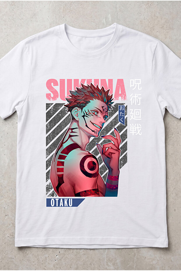 Jujutsu Kaisen Sukuna Anime Printed Standard Cut Unisex Tshirt
