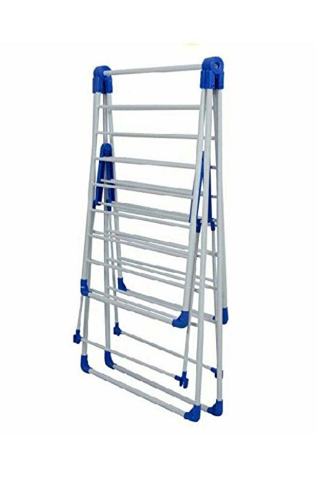 Generic Clothes Dryer Rack White & Blue 150x104x60cm