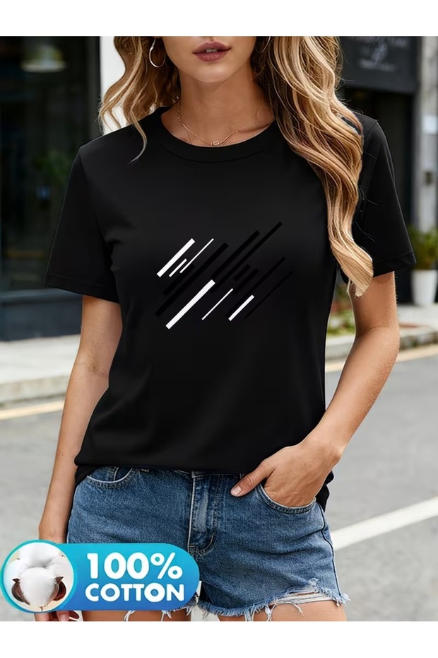 Unisex Comfortable Fit Tshrit Mixed Printed Tshirt
