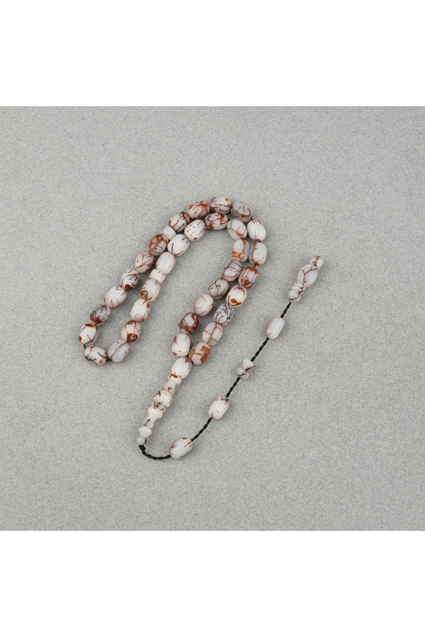 Cyprus Date Palm Seed Capsule Cut Ömer Çiftçi Sikkeli 8X10.5Mm Prayer Beads