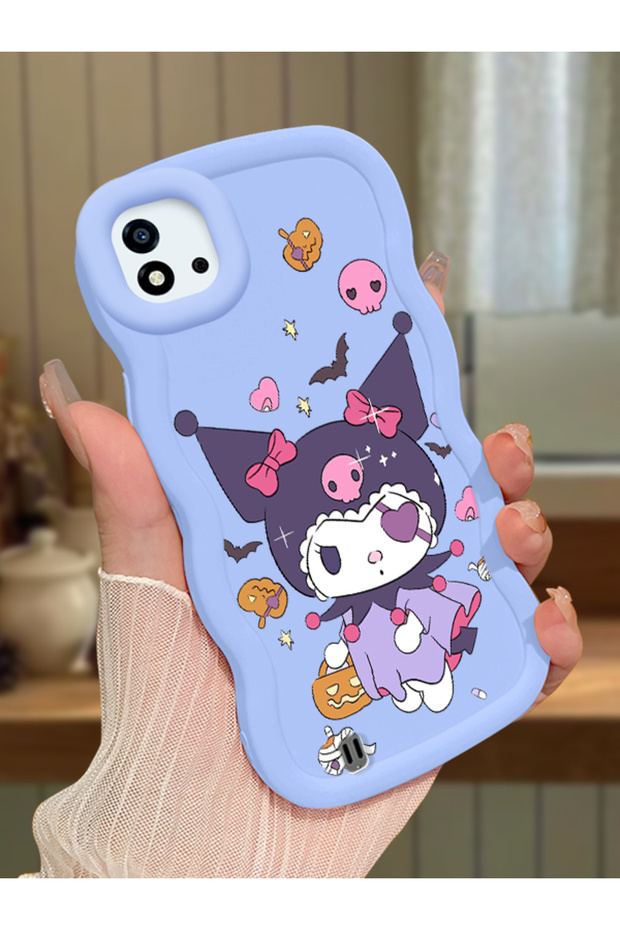 Realme C11 2021 Compatible Case Camera Protector Blue Silicone Couple Phone Case Cartoon Pattern