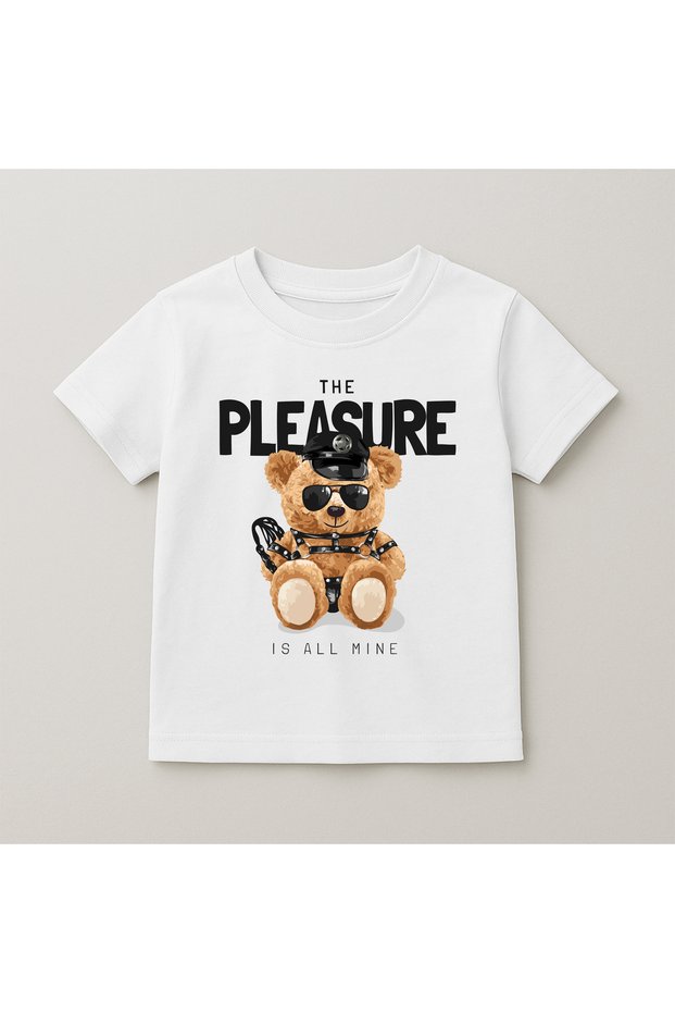Teddy Bear Printed Crew Neck Cotton Short Sleeve Kids & Youth T-Shirt
