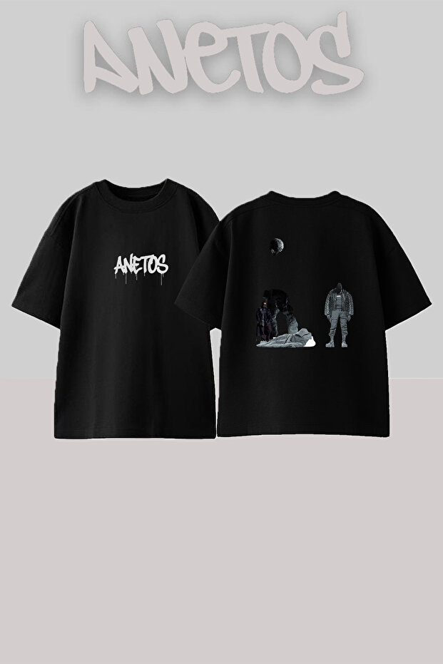 Ye Donda_1 Design Printed Unisex Oversize Black Tshirt