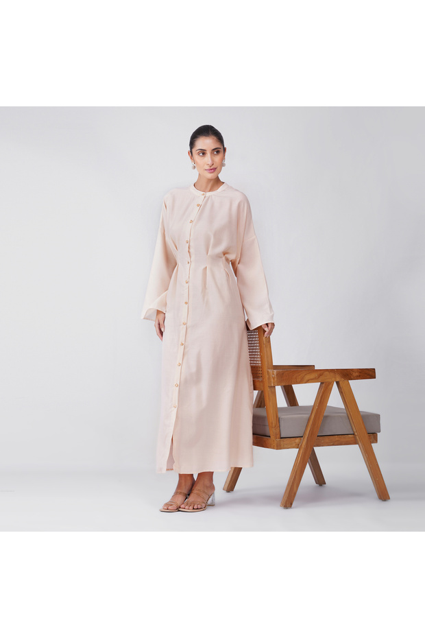 Lilac Solid Corset Panel Maxi Dress