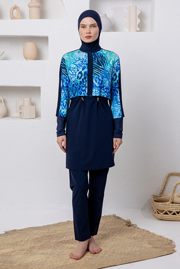 261208 Women's Long Sleeve Hijab Swimsuit