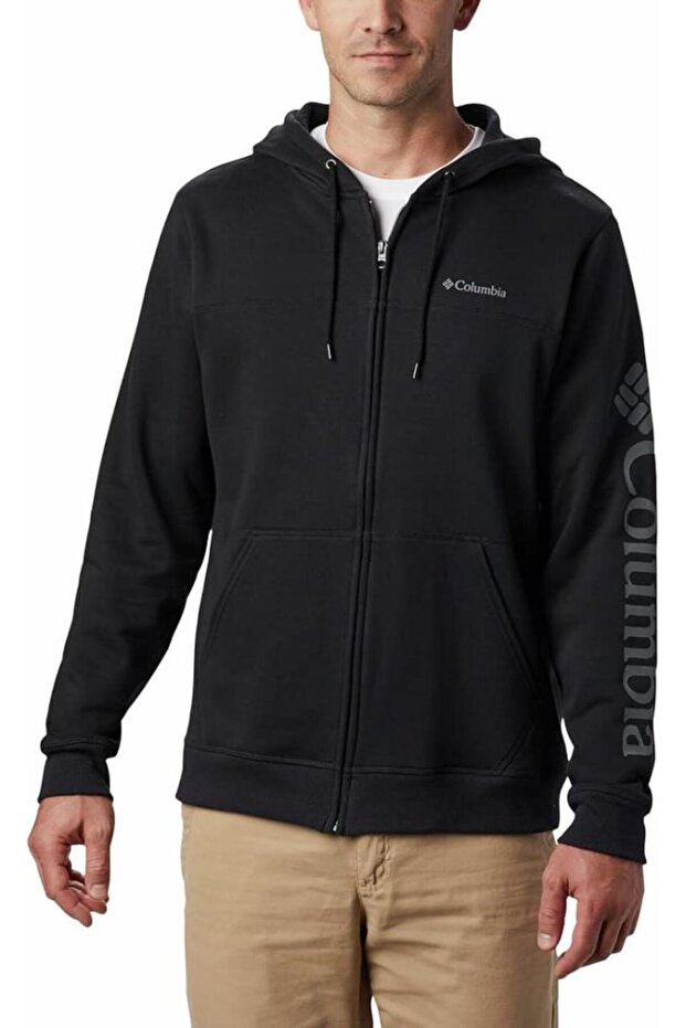 سويت شيرت رجالي بسحّاب وشعار