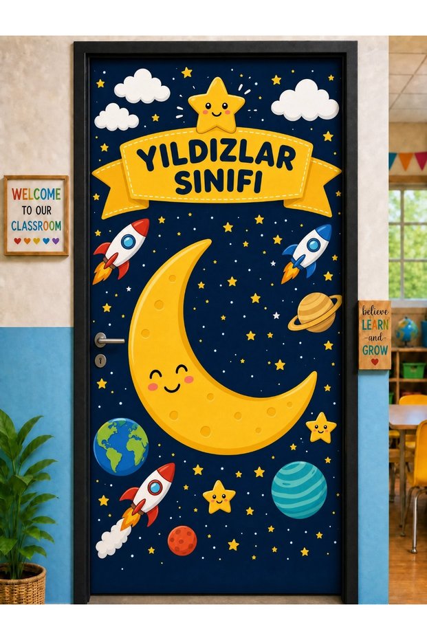 Elastic Door Decoration, Fabric Door Dressing, Stars Classroom, Classroom Door, School Event Door Decoration
