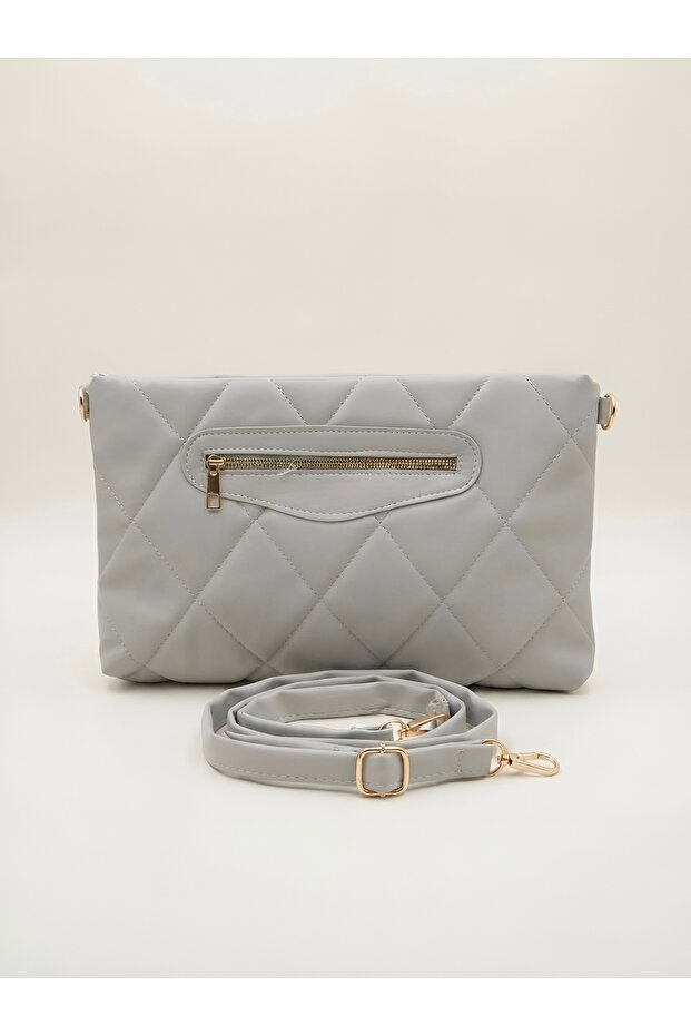 Women's Quilted Lined Shoulder Bag and Portfolio Bag - 25X33 cm