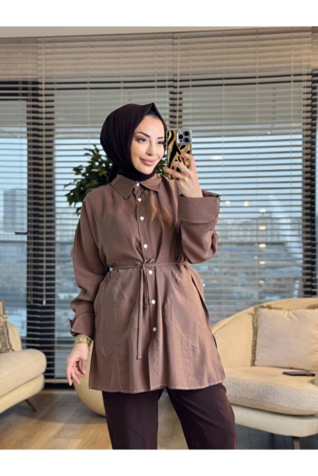 قميص مينك بـ 4468 جيوب وقابل للطي على الذراع