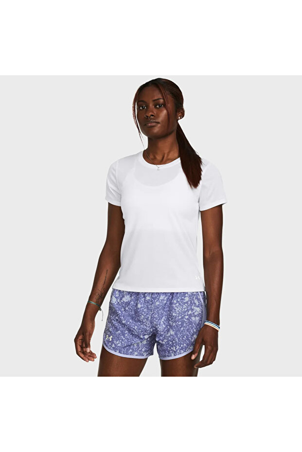 Launch Women's White Polo Neck T-Shirt