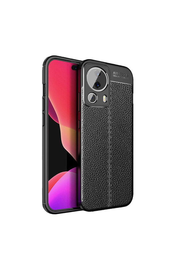 Xiaomi Mi 13 Lite Case Leather Look Silicone with Camera Protection Ultimate Protection Senk