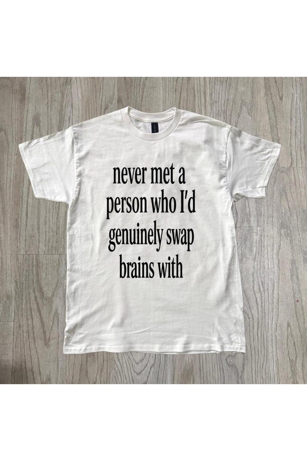 Brain Printed Unisex Oversize T-Shirt