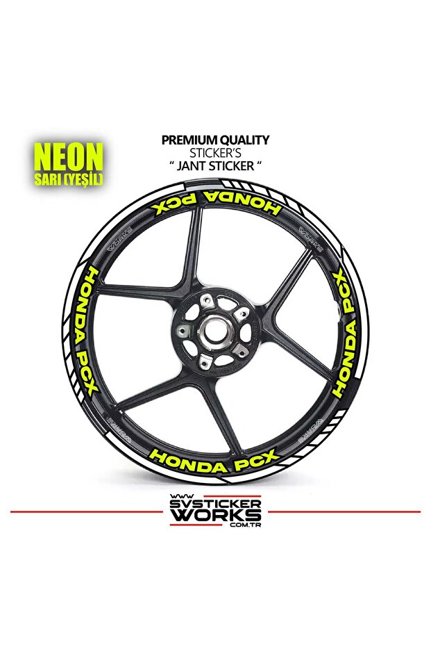 Honda pcx wheel rim strip and inner rim 16 letter sticker decal model pcx compatible accessory sticker