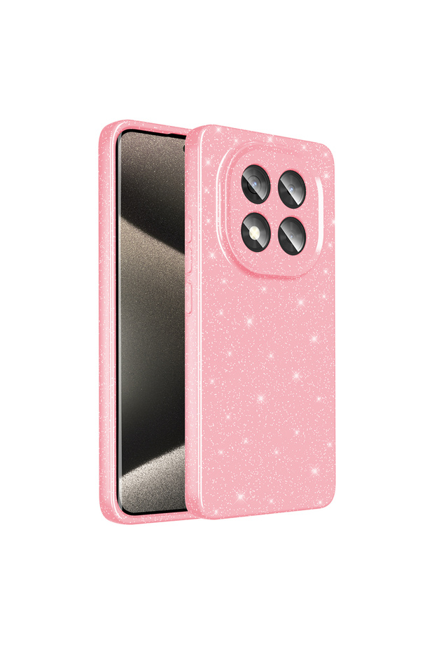 Xiaomi Redmi Note 14 Pro 5g Case Camera Protected Glittery Silicone Superior Protection Shrp