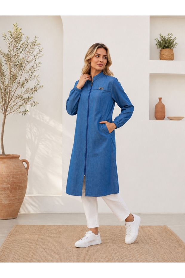 Seasonal Zippered Tunic