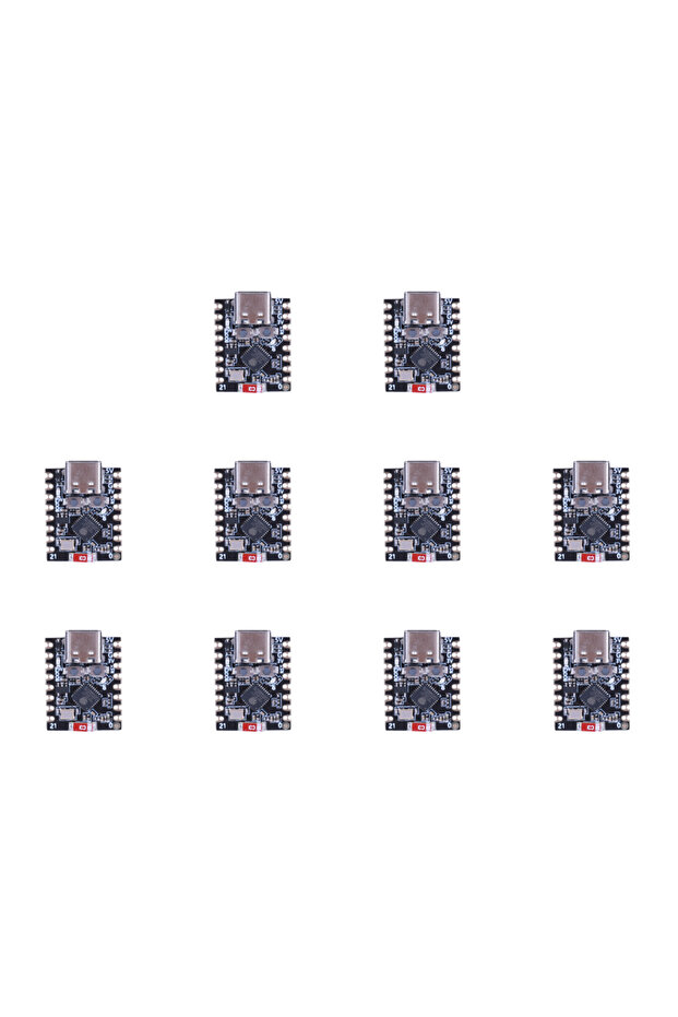 لوحة تطوير VODOOL غير ملحومة 10 قطع، لوحة ESP32-C3 فائقة الصغر متوافقة مع واي فاي وبلوتوث