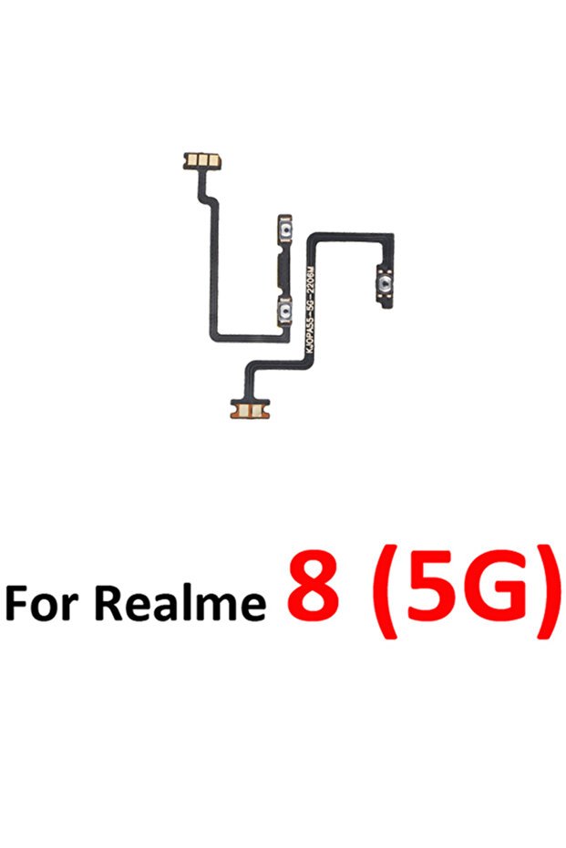 Flex Cable For 8 5G RMX3241 Phone Volume Button Up Down External Key Internal Flex Cable Parts Blac