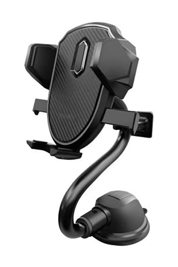 Heavy Duty Car Phone Mount with Super Strong Suction Base and Flexible Long Arm
