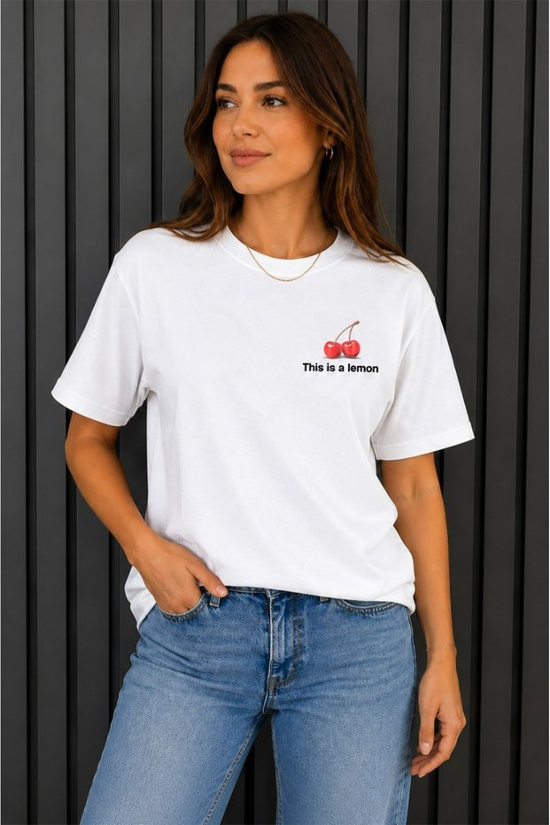 Cherry Special Design Women's Cotton Fabric Premium T-Shirt