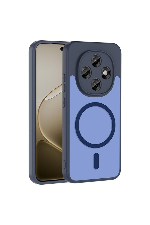 Oppo A6 Pro Compatible Case Magsmoke Neo Navy Blue