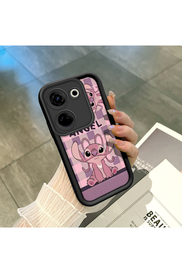 Tecno Camon 20(Ck6N) Compatible Black Silicone Case with Shockproof Camera Protection