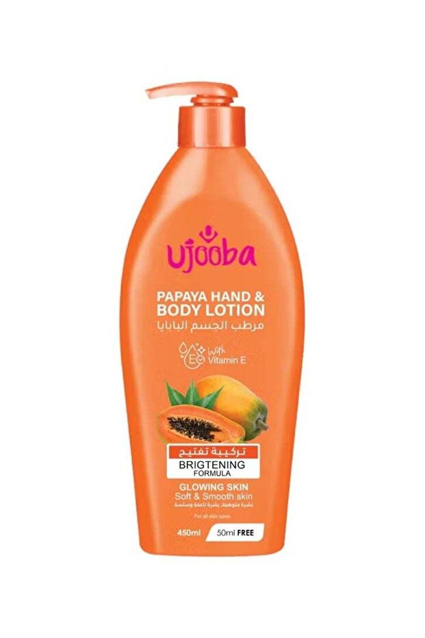 Brightening Formula Papaya Hand & Body Lotion (450mL + 50mL Free)