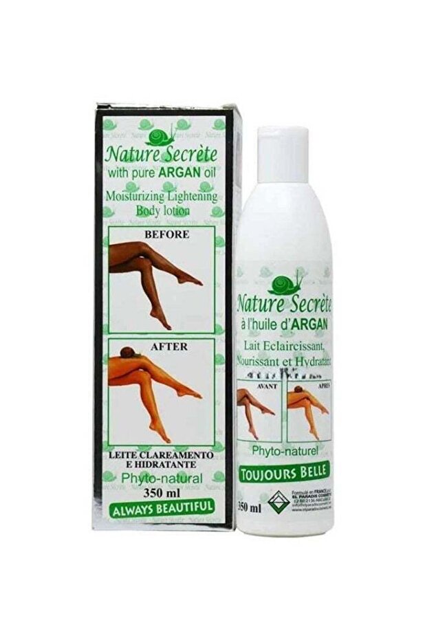 Moisturizing Lightening Body Lotion With Pure Argan Oil