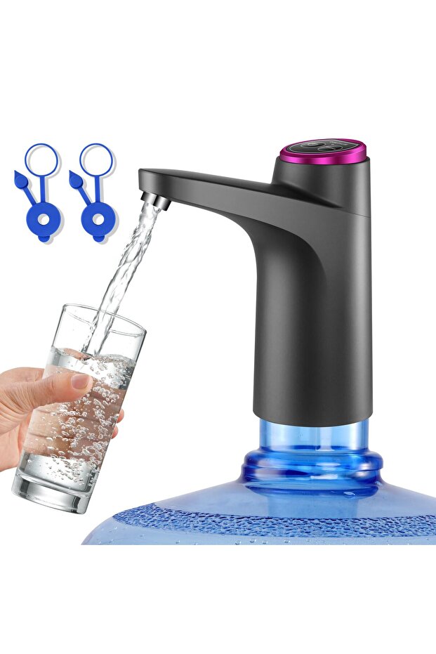 Water Dispenser for 5 Gallon Bottle, Upgraded LED Display Touch Button 3 Quantitative Settings Drinking Water Pump