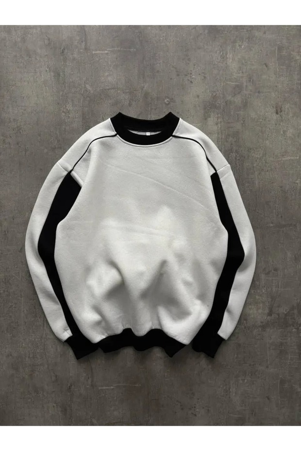 Şerit Detaylı Sweatshirt