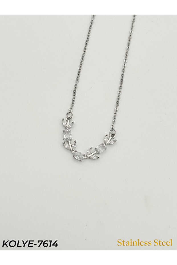 Steel Necklace Glittering Gift