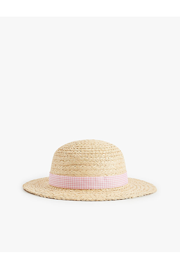Ribbon Detailed Straw Hat
