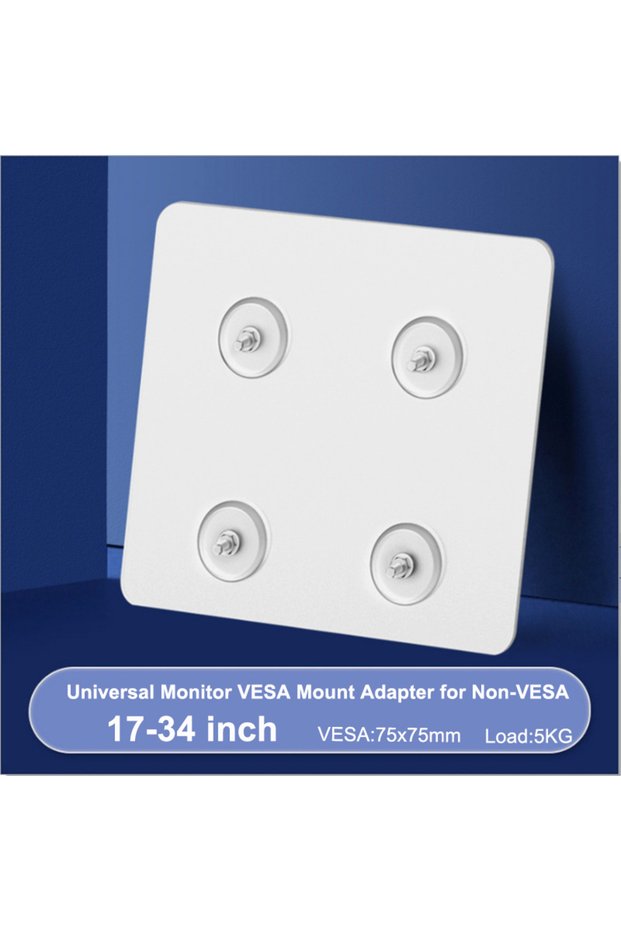 WHITE 1 PC VESA Mount Adapter Bracket Kit Non-VESA Mounting Universal for 75 VESA Monitor Arm Compat