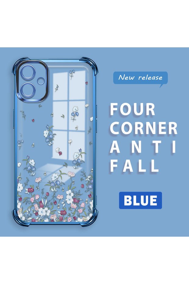 Samsung Galaxy A06 Compatible Transparent Back Four-Corner Reinforced Impact Protection Silicone Case