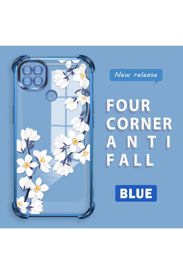 Xiaomi Redmi 10A Compatible Transparent Back Four-Corner Reinforced Impact Protection Silicone Case