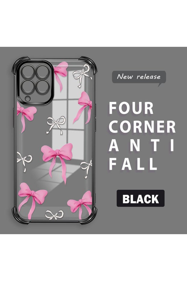 Samsung Galaxy M33 Compatible Transparent Back Four Corners Reinforced Impact Protection Silicone Case