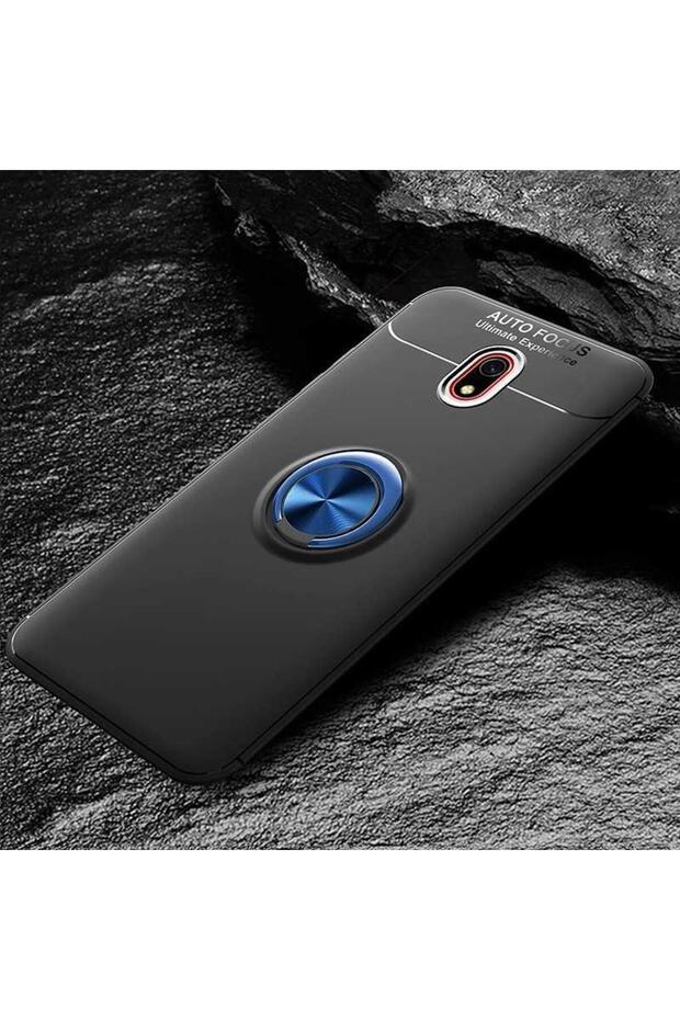 Silicone Ravel Cover with Rotatable Ring Stand for Xiaomi Redmi 8A Compatible Mobile Phone