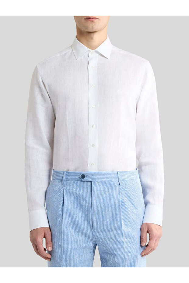 Etr% 100 Etronun Linen Shirt