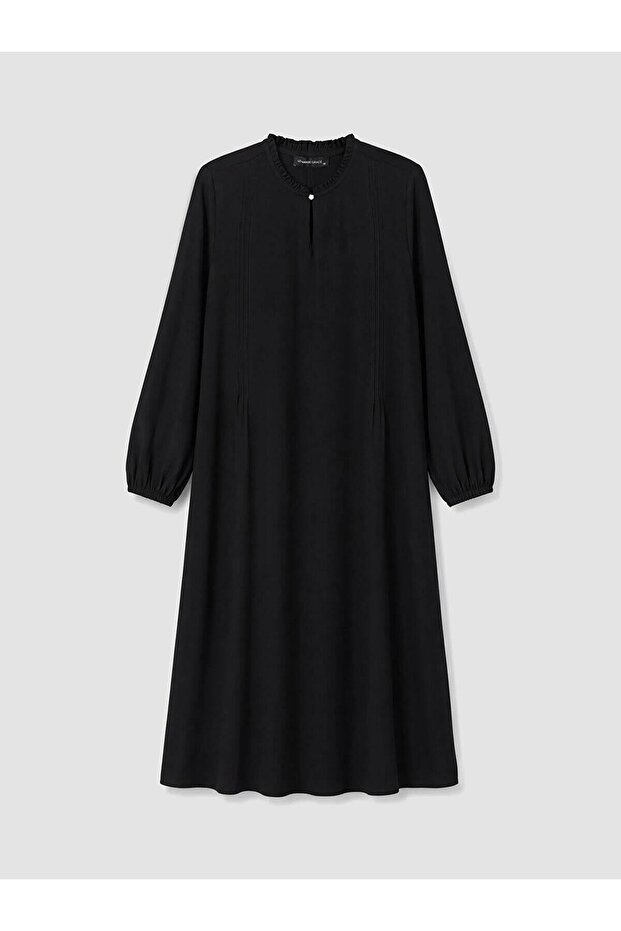 Hakim Collar Ruffled Flared Dress (W6)